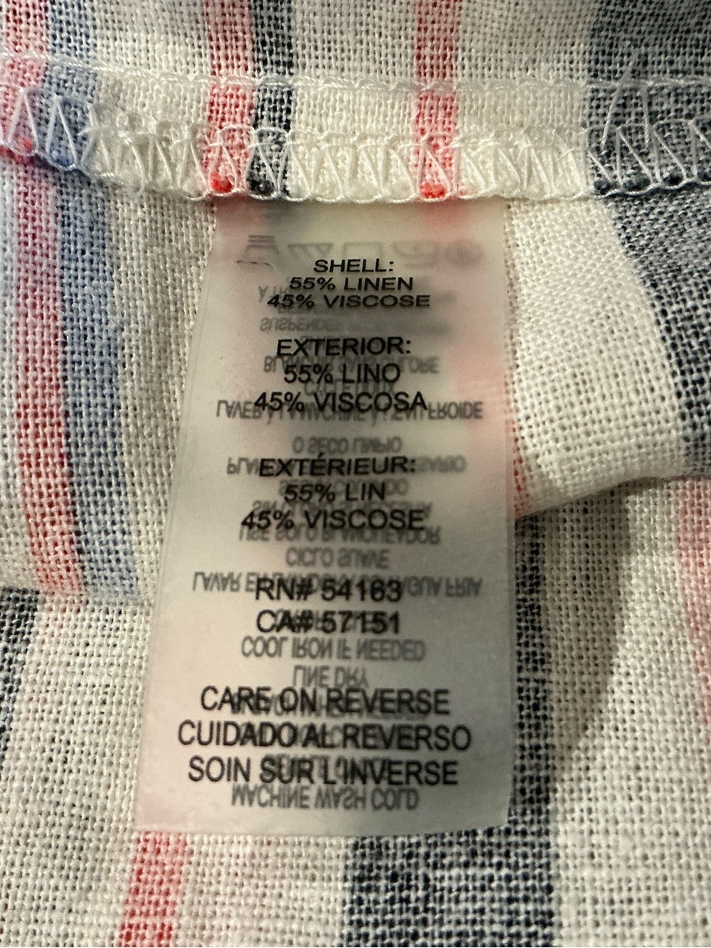Tommy Hilfiger Linen Blend Sleeveless Dress Colorful Striped Print Vacation - Picture 15 of 16